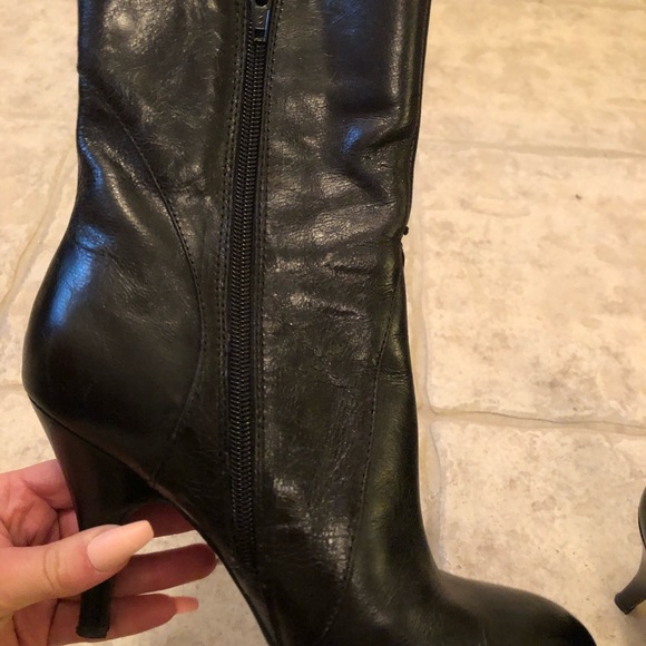Nine West Black Above Ankle Heeled Boots - Picture 6 of 8